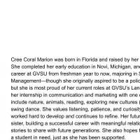 iSMP Poland Team: Cree Marion